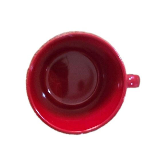 Coffee And Christmas Music Campfire Mug Red White - Picture 3 of 4